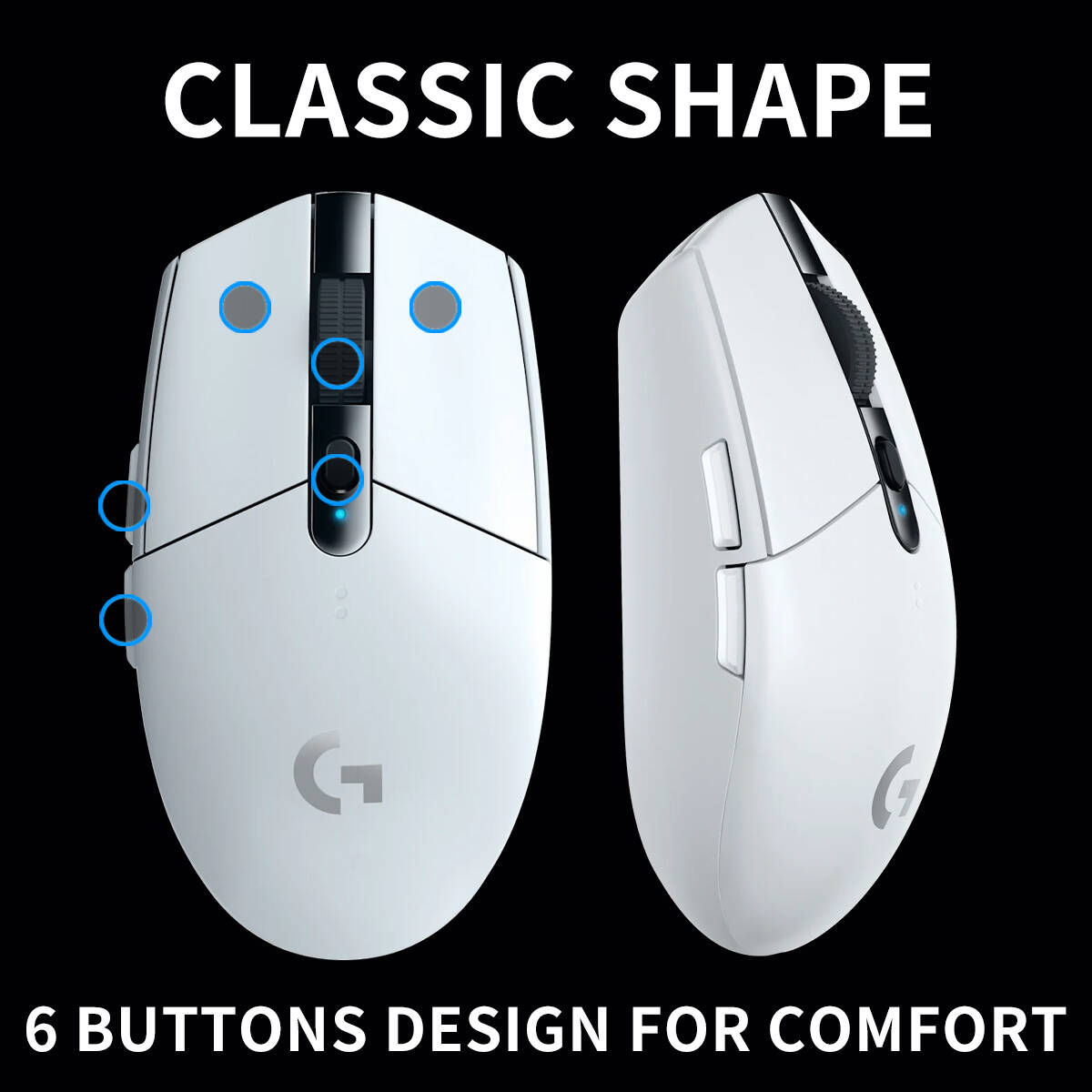 G305 Logitech PC Mac Gamer Mic - Gaming Console Buttons recension och pris