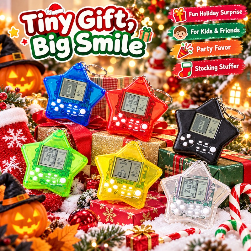 Classic Retro Tetris Gaming Ma - Gaming Console Keychain recension och pris