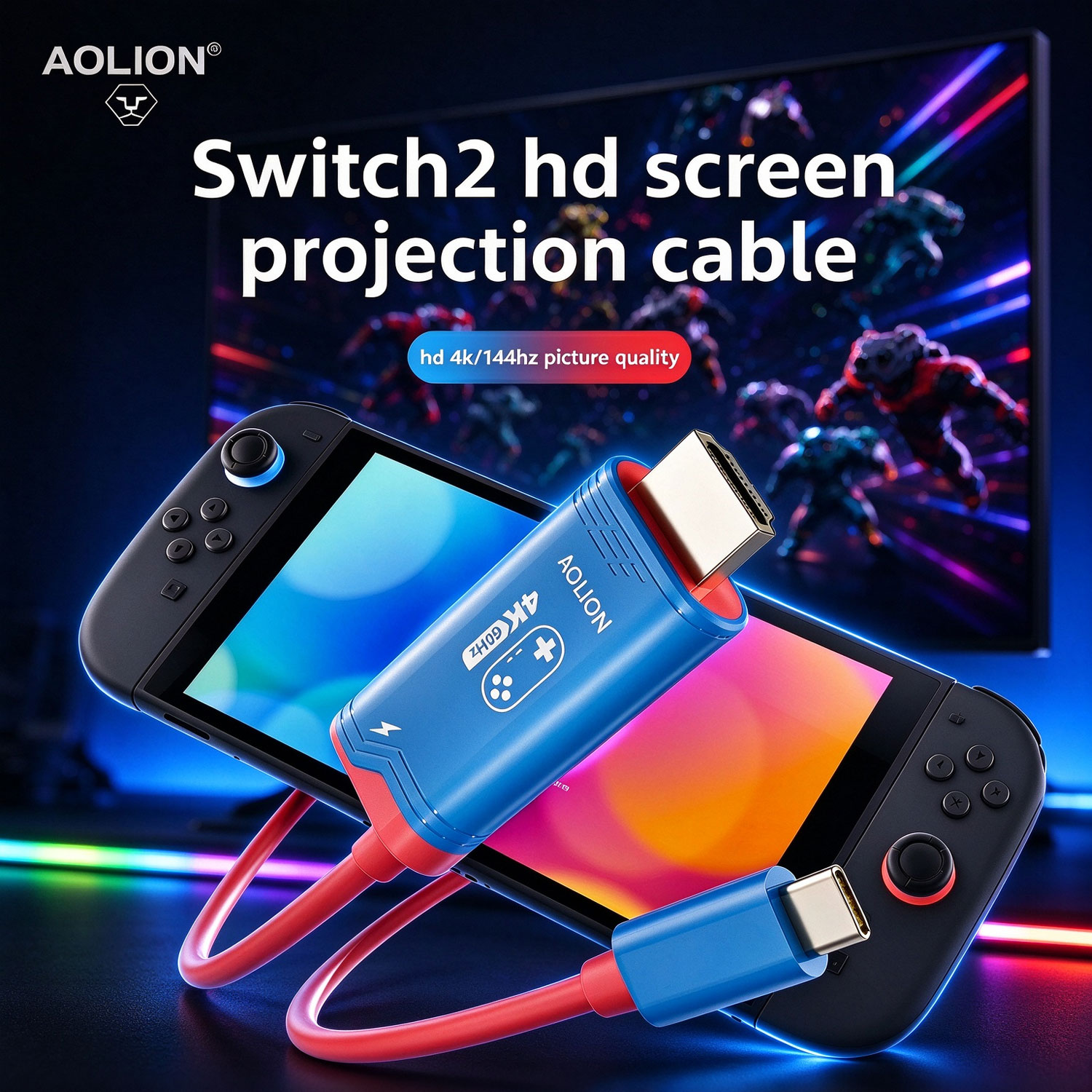 AOLION HDMI Screen Mirroring C - Gaming Console Buttons recension och pris