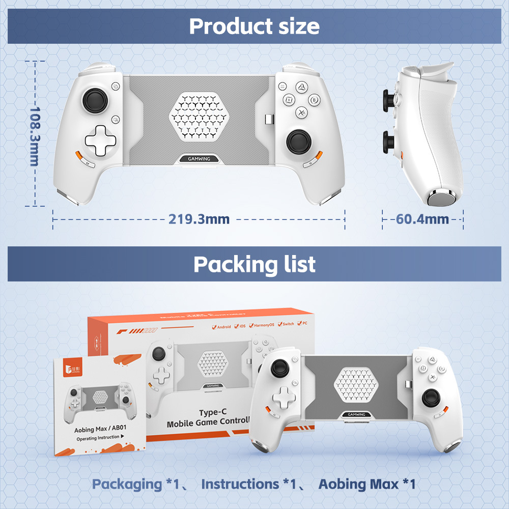 Original Gamwing Aobing Max Ty - Gaming Console For Phone recension och pris